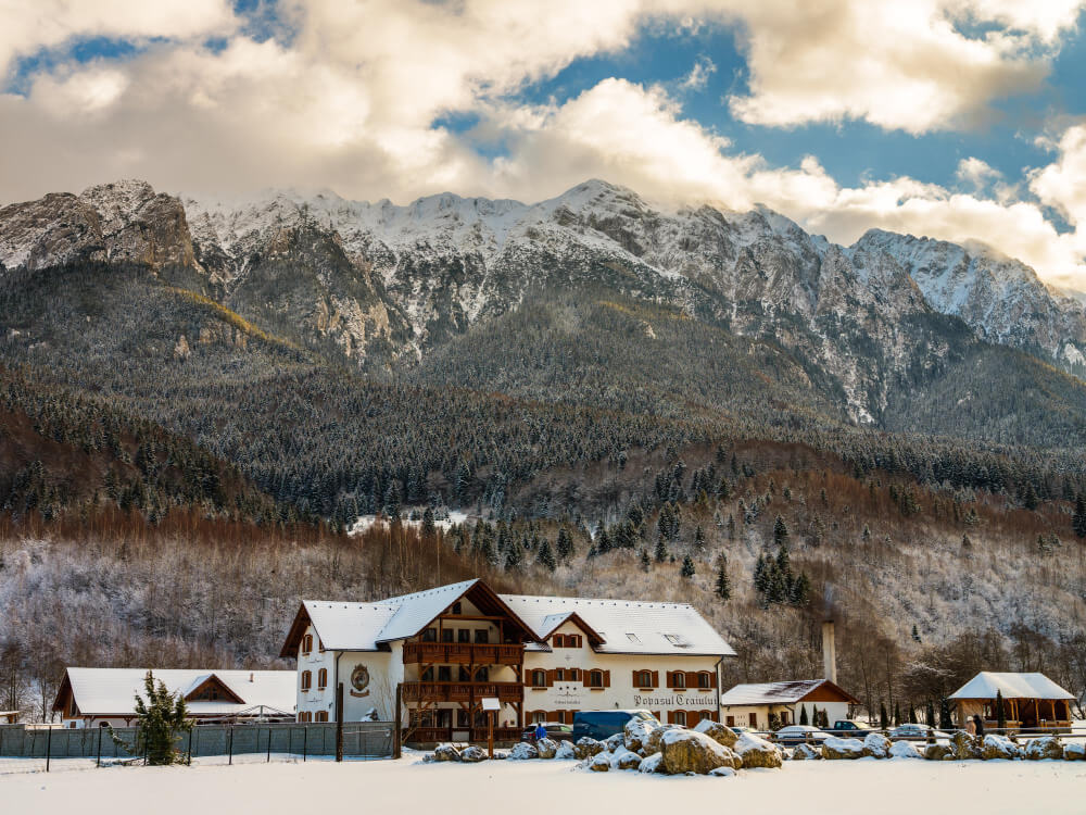 If you go to ski in romania you will find plenty of stunning landscapes